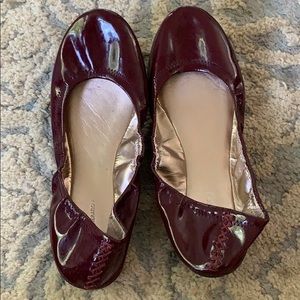 BCBG burgundy flats